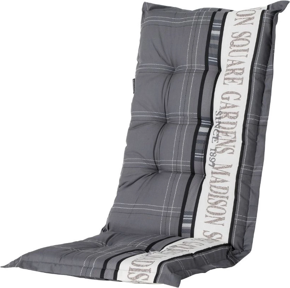 Madison Tuinkussen Hoog Madison Garden 123x50 Cm - Grijs 1 Madison Tuinkussen Hoog Madison Garden 123x50 Cm - Grijs