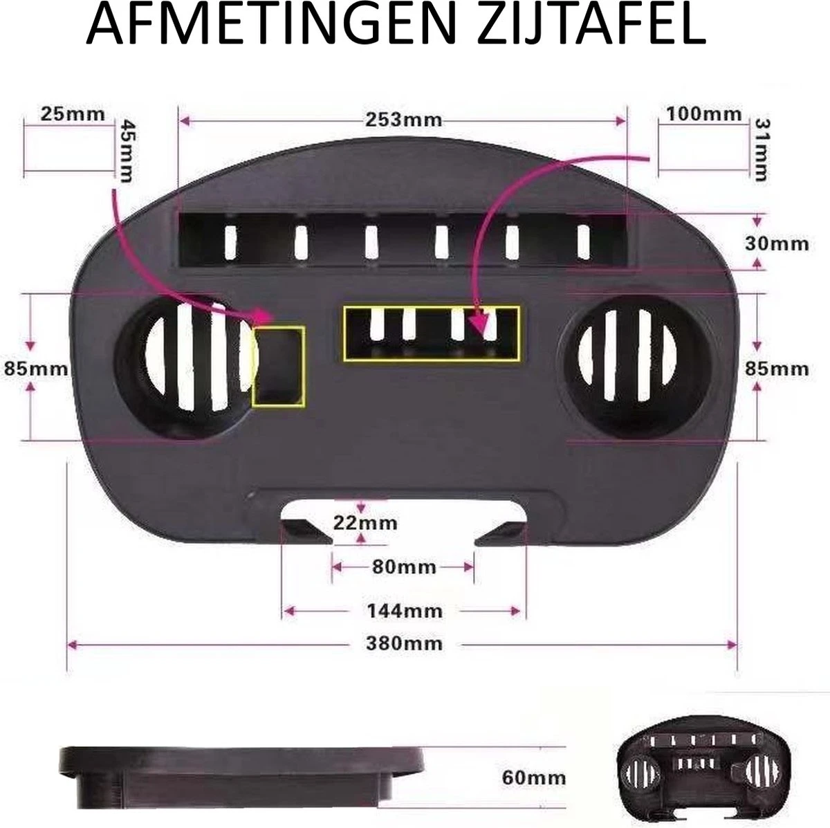 Brulo - Ligstoel Tuin - Ligstoelen - Strandstoel Opvouwbaar - Tuinstoel - Incl Tafel En Hoofdkussen 3 Brulo - Ligstoel Tuin - Ligstoelen - Strandstoel Opvouwbaar - Tuinstoel - Incl Tafel En Hoofdkussen - Afbeelding 3