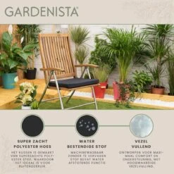 Gardenista Stoelkussen - Waterbestendige Tuinkussens Voor Binnen En Buiten - Zitkussen Met Lint - Kussens Voor Tuinstoel 11 Gardenista Stoelkussen - Waterbestendige Tuinkussens Voor Binnen En Buiten - Zitkussen Met Lint - Kussens Voor Tuinstoel -Fijne Tuinmeubelwinkel 1200x1198 19