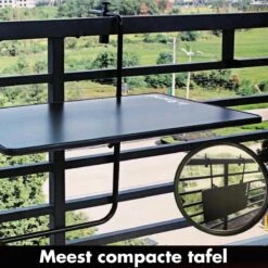 Balkontafel Inklapbaar – Zwart – 60 X 60 X 70 Cm – Hout Balkontafeltje Hangend Balkonbar Balkontafels Opklapbaar Hangtafel Balcony Table – Ophangbaar Voor Aan Het Balkon – Vouwtafel Wandtafel Inklapbare Tafel – Bijzettafel – Buiten Tafeltje Klaptafel 11 Balkontafel Inklapbaar – Zwart – 60 X 60 X 70 Cm – Hout Balkontafeltje Hangend Balkonbar Balkontafels Opklapbaar Hangtafel Balcony Table – Ophangbaar Voor Aan Het Balkon – Vouwtafel Wandtafel Inklapbare Tafel – Bijzettafel – Buiten Tafeltje Klaptafel -Fijne Tuinmeubelwinkel 1200x1199 12