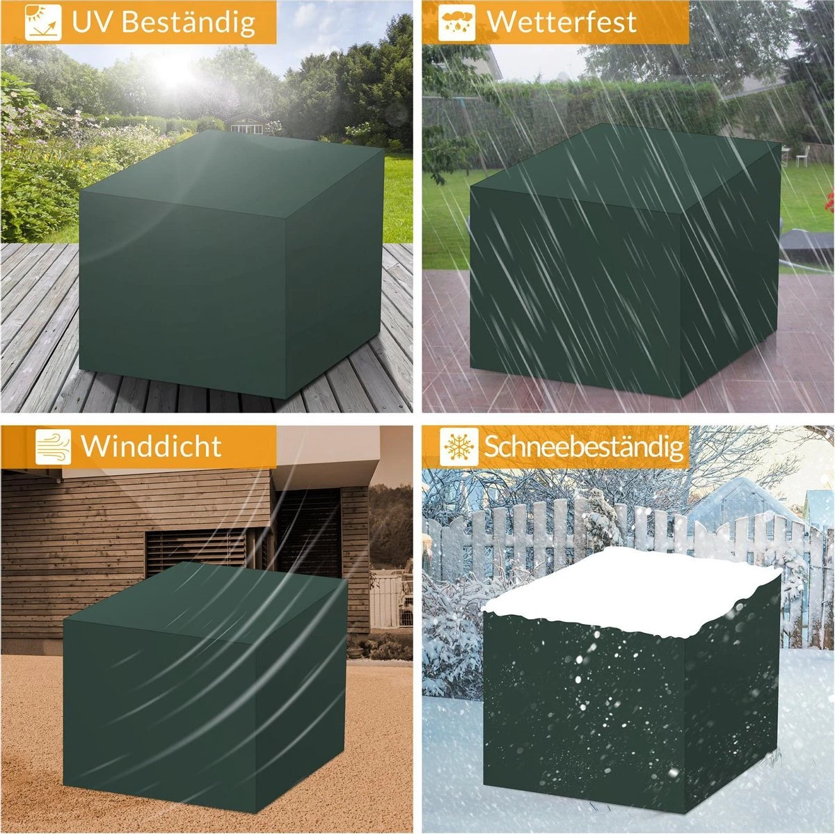Kingsleeve Tuinmeubelhoes - Beschermhoes - Weerbestendig -308x138x89cm - Groen 7 Kingsleeve Tuinmeubelhoes - Beschermhoes - Weerbestendig -308x138x89cm - Groen - Afbeelding 7