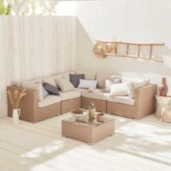 Alice's Garden Loungeset Napoli - 5 Plaatsen - Wicker - 6 Elementen - Beige/Beige 12 Alice's Garden Loungeset Napoli - 5 Plaatsen - Wicker - 6 Elementen - Beige/Beige -Fijne Tuinmeubelwinkel 1200x1200 1013