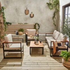 Loungeset 5 Plaatsen Van Aluminium En Eucalyptus – NAZCA – Antraciet Structuur, Lichtgrijs Kussens 15 Loungeset 5 Plaatsen Van Aluminium En Eucalyptus – NAZCA – Antraciet Structuur, Lichtgrijs Kussens -Fijne Tuinmeubelwinkel 1200x1200 1015