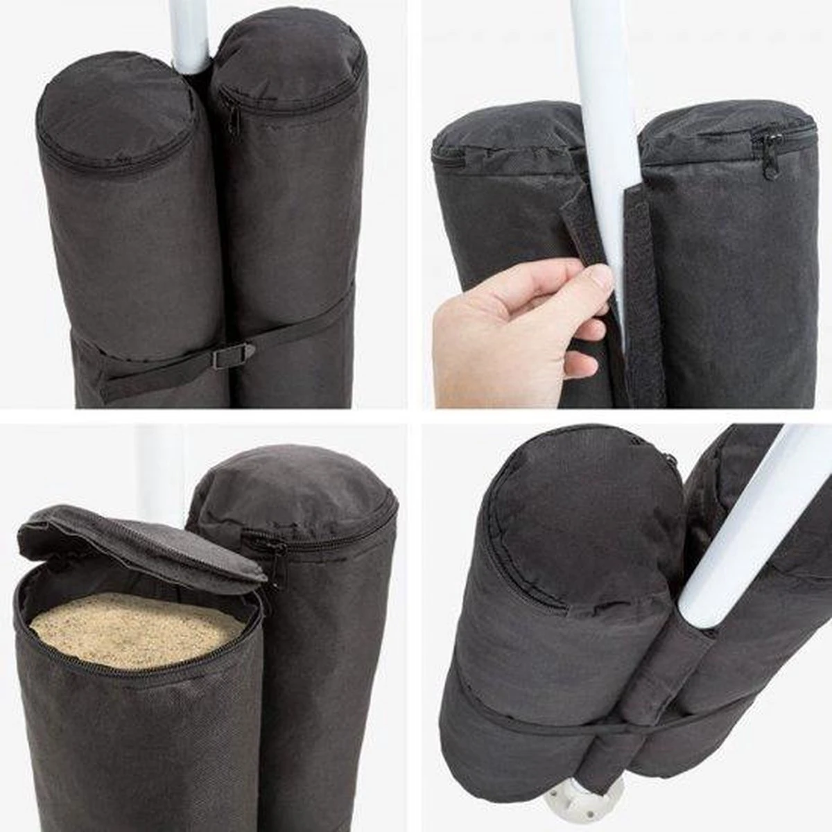 MaxxGarden Gewichtzak - Partytent - Verzwaringsvoet - 4 Stuks - Ø13cm 2 MaxxGarden Gewichtzak - Partytent - Verzwaringsvoet - 4 Stuks - Ø13cm - Afbeelding 2