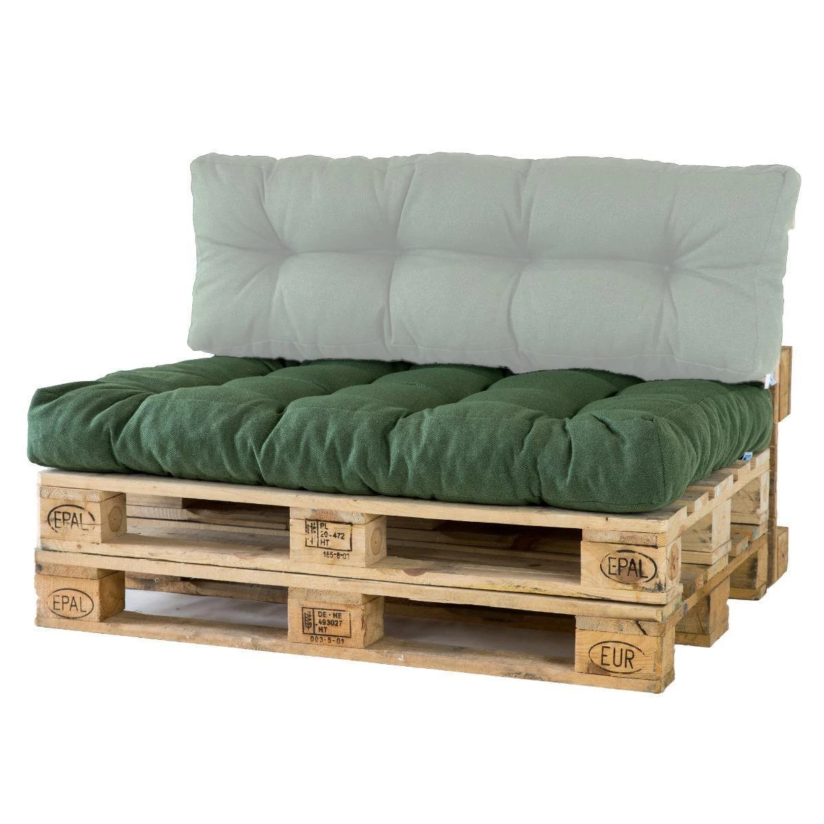 2L Home & Garden Palletkussen Metro Olijf - 120 X 80cm 2 2L Home & Garden Palletkussen Metro Olijf - 120 X 80cm - Afbeelding 2