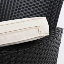 Casaria Tuinbank Polyrattan – 2 Zitter Incl. Tafel & Kussens – Zwart -Fijne Tuinmeubelwinkel 1200x1200 1073