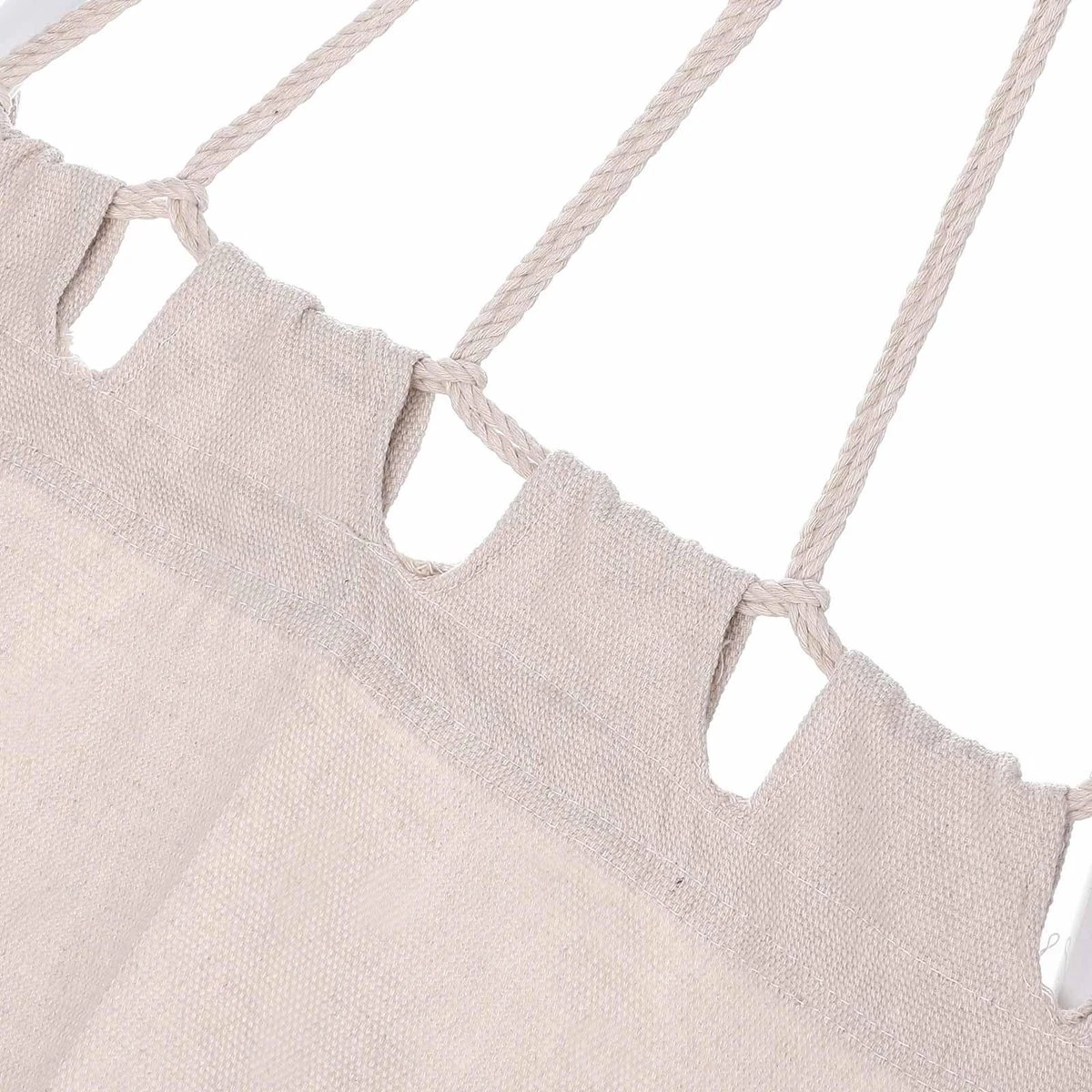 Detex Hangmat Met Franjes - 320x150cm – Belastbaar Tot 300kg Beige 6 Detex Hangmat Met Franjes - 320x150cm – Belastbaar Tot 300kg Beige - Afbeelding 6