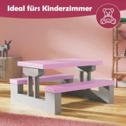 Spielwerk Kinder Tuinset – Incl. Parasol UV-bescherming - Roze Grijs -Fijne Tuinmeubelwinkel 1200x1200 1109