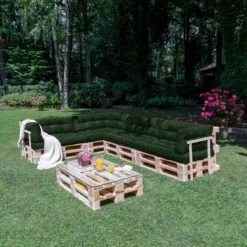 Beautissu Style – Palletkussen Set – 1x Zitkussen 120x80 Cm & 1x Rugkussen 120x40 Cm – Donker Groen -Fijne Tuinmeubelwinkel 1200x1200 1113