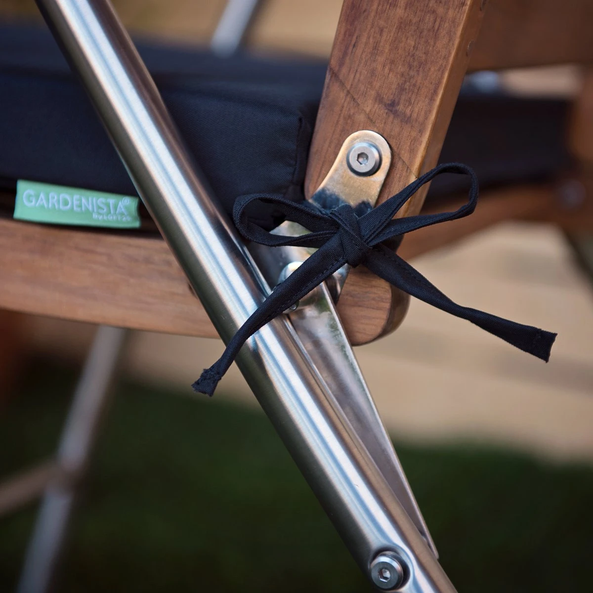 Gardenista Stoelkussen - Waterbestendige Tuinkussens Voor Binnen En Buiten - Zitkussen Met Lint - Kussens Voor Tuinstoel 2 Gardenista Stoelkussen - Waterbestendige Tuinkussens Voor Binnen En Buiten - Zitkussen Met Lint - Kussens Voor Tuinstoel - Afbeelding 2