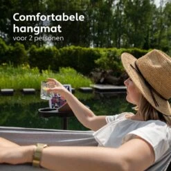 Vita5 Hangmat Met Standaard – 2 Persoons – Incl. Bekerhouder – 205kg Draaggewicht – Grijs 13 Vita5 Hangmat Met Standaard – 2 Persoons – Incl. Bekerhouder – 205kg Draaggewicht – Grijs -Fijne Tuinmeubelwinkel 1200x1200 1206