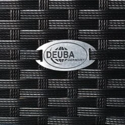 Deuba Polyrattan Tuinset Verona - 6 Stoelen + 1 Tafel Zwart -Fijne Tuinmeubelwinkel 1200x1200 1232