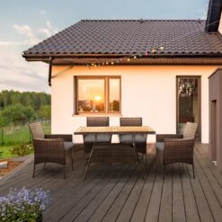 Teamson Home 5-Delig Diningset - Tuinset - Tuinmeubelen - Tafel En 4 Stoelen - Voor Maximaal 4 Personen - Massief Houten Tafelblad - Bruin - 244 X 132 X 84 (cm) 20 Teamson Home 5-Delig Diningset - Tuinset - Tuinmeubelen - Tafel En 4 Stoelen - Voor Maximaal 4 Personen - Massief Houten Tafelblad - Bruin - 244 X 132 X 84 (cm) -Fijne Tuinmeubelwinkel 1200x1200 1257