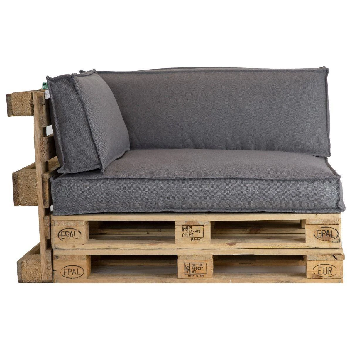 2L Home & Garden Palletkussen Metro Lounge Grijs - 120 X 80cm 8 2L Home & Garden Palletkussen Metro Lounge Grijs - 120 X 80cm - Afbeelding 8
