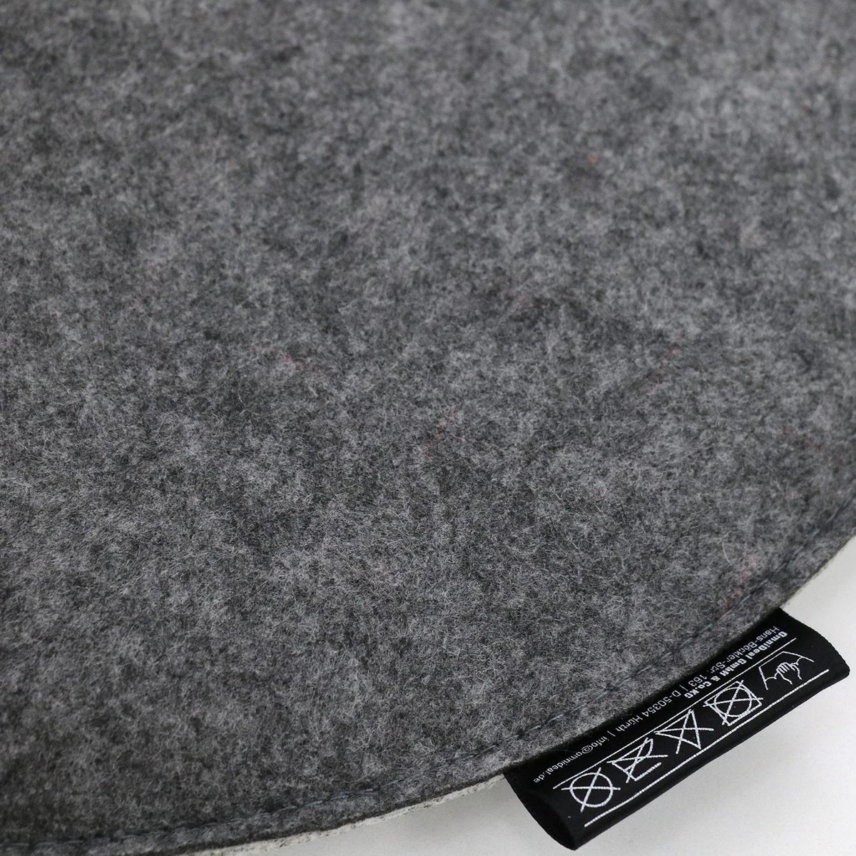 30mm Vilten Zitkussen Rond - Ø 35cm Stoelkussen Stoelpad Zacht 2-kleurig Grijs 8 30mm Vilten Zitkussen Rond - Ø 35cm Stoelkussen Stoelpad Zacht 2-kleurig Grijs - Afbeelding 8