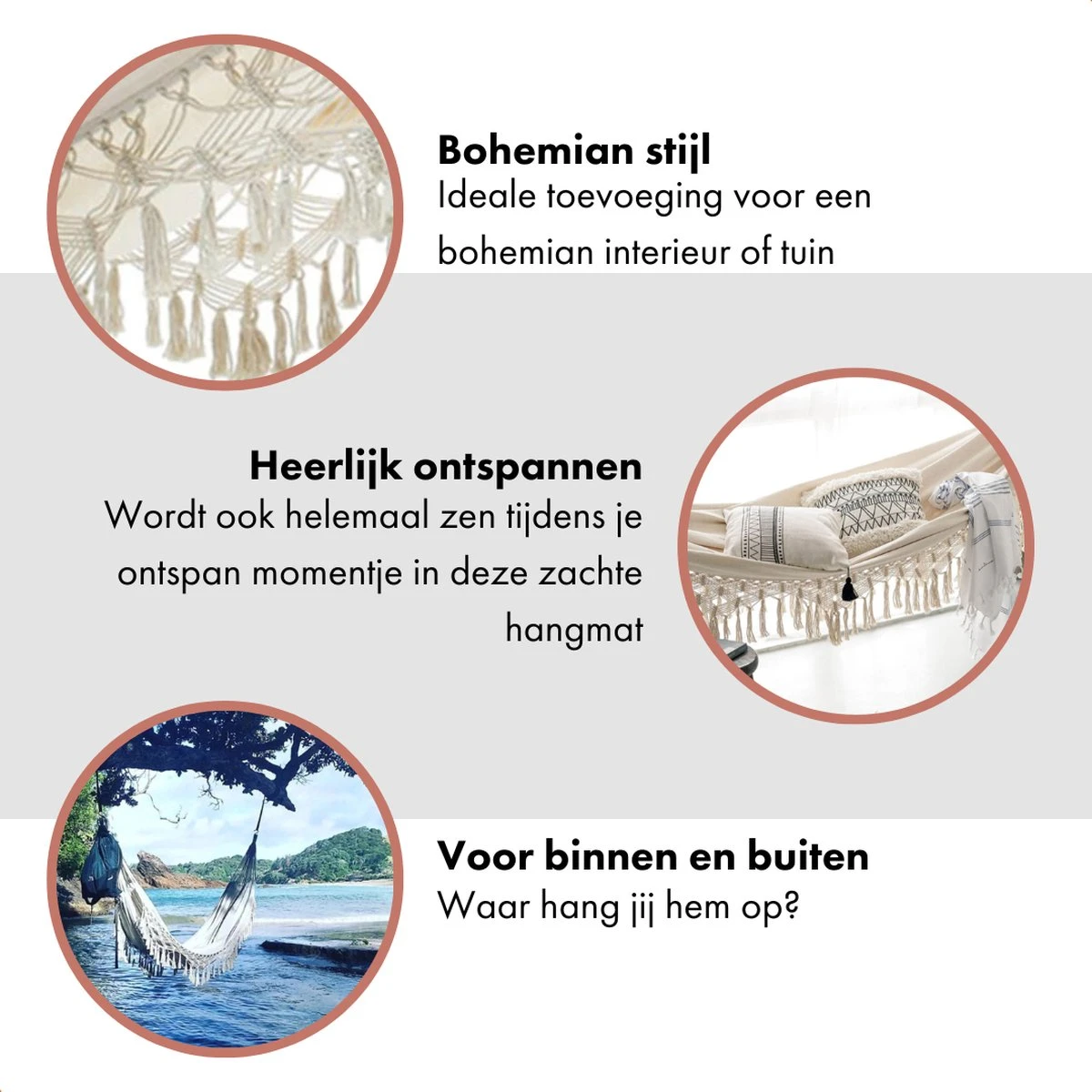 QUVIO Hangmat Voor In De Tuin - Tuinstoelen - Reishangmat Voor Camping, Outdoor En Reizen - Hamock - Katoen Ademend - Maximale Belasting Van 250KG - Lig Oppervlak Van 180 Cm - Geschikt Voor 1 Persoon - Beige 4 QUVIO Hangmat Voor In De Tuin - Tuinstoelen - Reishangmat Voor Camping, Outdoor En Reizen - Hamock - Katoen Ademend - Maximale Belasting Van 250KG - Lig Oppervlak Van 180 Cm - Geschikt Voor 1 Persoon - Beige - Afbeelding 4