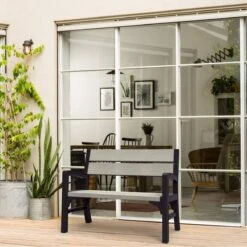 Keter Montero Tuinbank – 2-personen - 120x61x91cm - Grafiet -Fijne Tuinmeubelwinkel 1200x1200 135