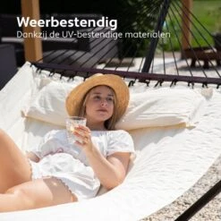 Vita5 Hangmat Met Standaard En Spreidstok – 2 Persoons – Incl. Bekerhouder - Afneembaar Kussen – Uv-bestendig – Beige 19 Vita5 Hangmat Met Standaard En Spreidstok – 2 Persoons – Incl. Bekerhouder - Afneembaar Kussen – Uv-bestendig – Beige -Fijne Tuinmeubelwinkel 1200x1200 1369