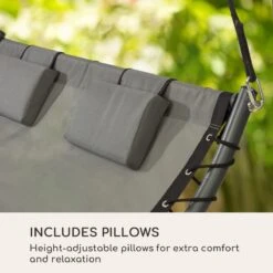 Blumfeldt Palermo Schommelbank - Hollywoodschommel 130 X 207 Cm - Ligbed Met Dak - Schommelstoel Voor 2 Personen - Tuinbank Inclusief Nekkussens - Stalen Frame En Polyester Dak - Grijs 15 Blumfeldt Palermo Schommelbank - Hollywoodschommel 130 X 207 Cm - Ligbed Met Dak - Schommelstoel Voor 2 Personen - Tuinbank Inclusief Nekkussens - Stalen Frame En Polyester Dak - Grijs -Fijne Tuinmeubelwinkel 1200x1200 157