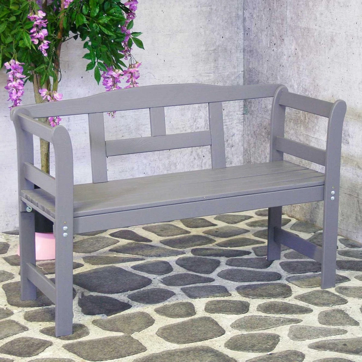 SenS-Line Friesen Tuinbank - Hout - Grijs 4 SenS-Line Friesen Tuinbank - Hout - Grijs - Afbeelding 4