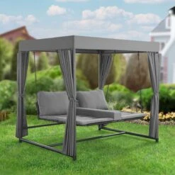 Schommelbank / Ligbank Kassandra - Donkergrijs -Fijne Tuinmeubelwinkel 1200x1200 197