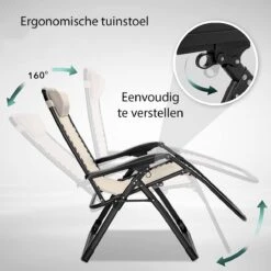 Sens Design Tuinstoel - Ligstoel Tuin - Beige -Fijne Tuinmeubelwinkel 1200x1200 214