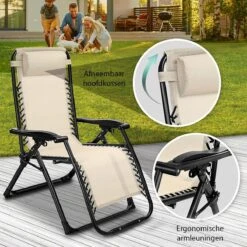 Sens Design Tuinstoel - Ligstoel Tuin - Beige -Fijne Tuinmeubelwinkel 1200x1200 215