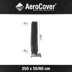 AeroCover Parasolhoes - Zweef Parasols - Grijs - 250x55 Cm (HxB)