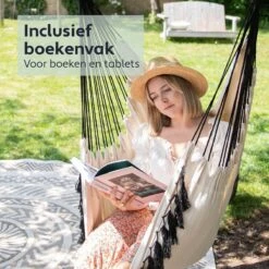 Vita5 XXL Hangstoel | Binnen&Buiten Hangnest | Incl. 2 Kussens En Boekenvak | Volwassenen&Kinderen | Hangmatstoel Tot 225kg | Beige 13 Vita5 XXL Hangstoel | Binnen&Buiten Hangnest | Incl. 2 Kussens En Boekenvak | Volwassenen&Kinderen | Hangmatstoel Tot 225kg | Beige -Fijne Tuinmeubelwinkel 1200x1200 287