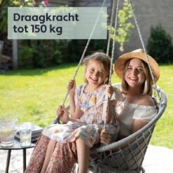 Vita5 Macramé Hangstoel - Voor Binnen En Buiten - Zonder Standaard - Incl. Kussen, Boekenvak En Beschermhoes - Tot 150kg - Grijs 16 Vita5 Macramé Hangstoel - Voor Binnen En Buiten - Zonder Standaard - Incl. Kussen, Boekenvak En Beschermhoes - Tot 150kg - Grijs -Fijne Tuinmeubelwinkel 1200x1200 343