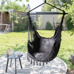 Vita5 XXL Hangstoel - Binnen&Buiten Hangnest - Incl. 2 Kussens En Boekenvak - Volwassenen&Kinderen - Hangmatstoel Tot 225kg - Zwart 20 Vita5 XXL Hangstoel - Binnen&Buiten Hangnest - Incl. 2 Kussens En Boekenvak - Volwassenen&Kinderen - Hangmatstoel Tot 225kg - Zwart -Fijne Tuinmeubelwinkel 1200x1200 355