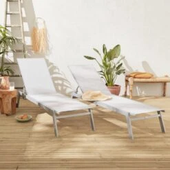 ELSA - Set Van 2 Ligstoelen Van Aluminium En Textileen, Ligbed Multipositioneel Met Wieltjes, Kleur Grijs/lichtgrijs 8 ELSA - Set Van 2 Ligstoelen Van Aluminium En Textileen, Ligbed Multipositioneel Met Wieltjes, Kleur Grijs/lichtgrijs -Fijne Tuinmeubelwinkel 1200x1200 380