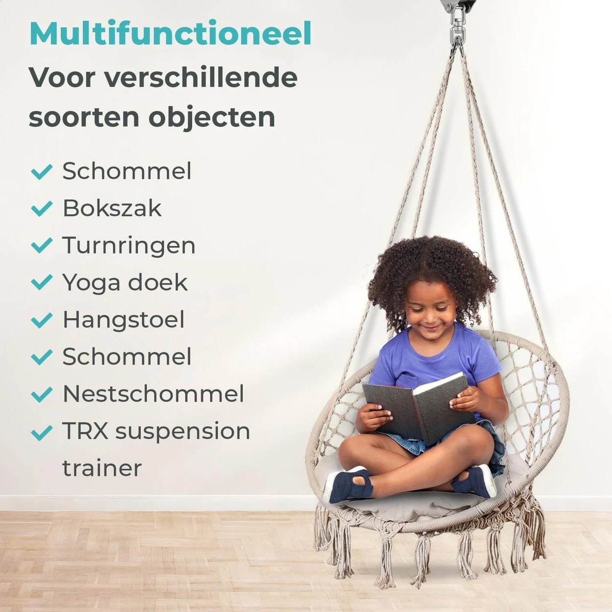 AVINT GOODS RVS Ophangsysteem Plafondhaak Bokszak – Schroefhaak & Ophanghaak Hangstoel – Muurhaak Binnen & Buiten - 550KG 5 AVINT GOODS RVS Ophangsysteem Plafondhaak Bokszak – Schroefhaak & Ophanghaak Hangstoel – Muurhaak Binnen & Buiten - 550KG - Afbeelding 5