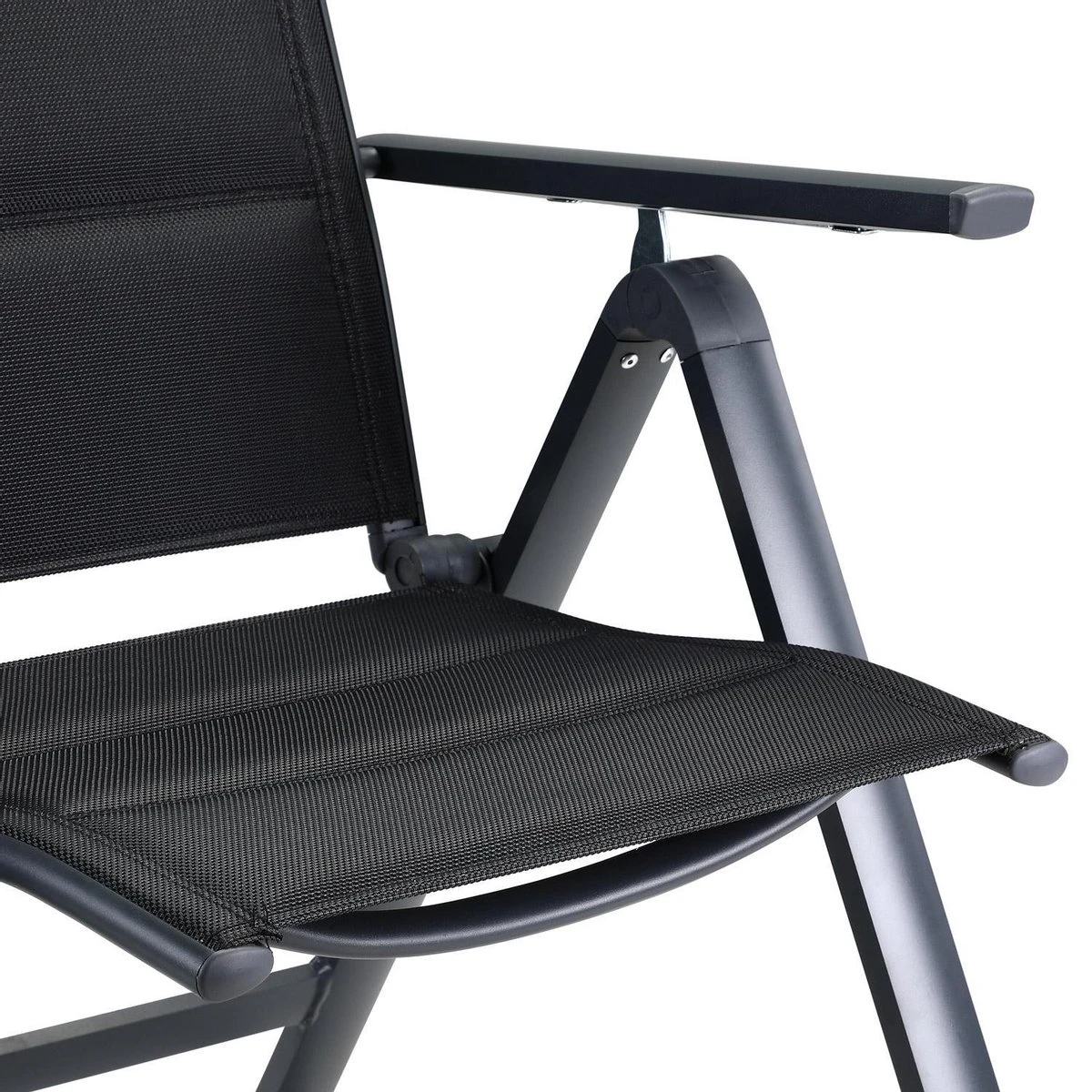 Casaria Tuinstoel Aluminium - 2 Stuks Inklapbaar - Antraciet 8 Casaria Tuinstoel Aluminium - 2 Stuks Inklapbaar - Antraciet - Afbeelding 8