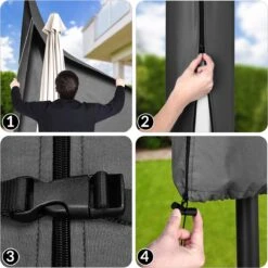 Kingsleeve Parasolhoes Tot Ø 330cm - Weerbestendig Robuust - Grijs 18 Kingsleeve Parasolhoes Tot Ø 330cm - Weerbestendig Robuust - Grijs -Fijne Tuinmeubelwinkel 1200x1200 48