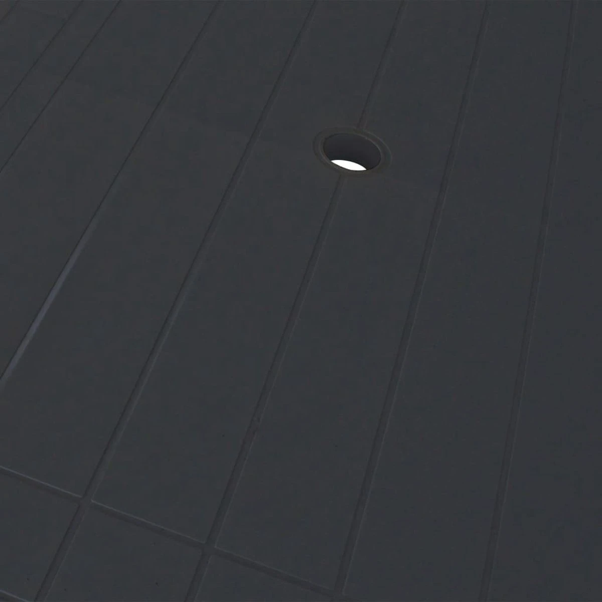 VidaXL Tuintafel 126x76x72 Cm Kunststof Antraciet 3 VidaXL Tuintafel 126x76x72 Cm Kunststof Antraciet - Afbeelding 3