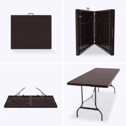 LifeGoods Klaptafel - Inklapbaar - 180 Cm - 6 Tot 8 Personen - Bruin 18 LifeGoods Klaptafel - Inklapbaar - 180 Cm - 6 Tot 8 Personen - Bruin -Fijne Tuinmeubelwinkel 1200x1200 661