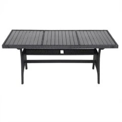 Casaria Polyrattan Tuintafel - WPC Tafelblad 190x90x74 Cm – Zwart 12 Casaria Polyrattan Tuintafel - WPC Tafelblad 190x90x74 Cm – Zwart -Fijne Tuinmeubelwinkel 1200x1200 673