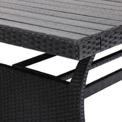Casaria Polyrattan Tuintafel - WPC Tafelblad 190x90x74 Cm – Zwart 14 Casaria Polyrattan Tuintafel - WPC Tafelblad 190x90x74 Cm – Zwart -Fijne Tuinmeubelwinkel 1200x1200 674