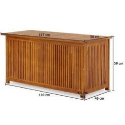 Casaria Opbergbox Acacia Hout – Weerbestendig 115cm - Bruin 19 Casaria Opbergbox Acacia Hout – Weerbestendig 115cm - Bruin -Fijne Tuinmeubelwinkel 1200x1200 706
