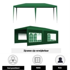 Merkloos Partytent - Paviljoen Opvouwbaar - Easy Up Tuintent Met Zijpanelen - Groen/ 6m X 3m/ 120g/m² 9 Merkloos Partytent - Paviljoen Opvouwbaar - Easy Up Tuintent Met Zijpanelen - Groen/ 6m X 3m/ 120g/m² -Fijne Tuinmeubelwinkel 1200x1200 745
