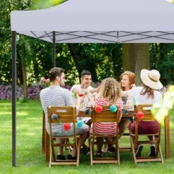 LifeGoods Partytent - 3x3 M - Zijwanden - Easy Up - Opvouwbaar - Waterdicht - Draagtas Met Wieltjes - Donkergrijs -Fijne Tuinmeubelwinkel 1200x1200 754