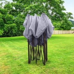 LifeGoods Partytent - 3x3 M - Zijwanden - Easy Up - Opvouwbaar - Waterdicht - Draagtas Met Wieltjes - Donkergrijs -Fijne Tuinmeubelwinkel 1200x1200 758