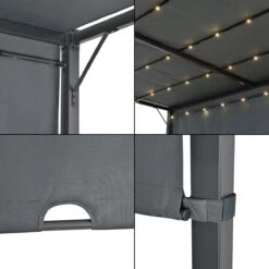 Pergola Fortaleza Tuinpaviljoen Met LED Verlichting 3x3 M Donkergrijs 9 Pergola Fortaleza Tuinpaviljoen Met LED Verlichting 3x3 M Donkergrijs -Fijne Tuinmeubelwinkel 1200x1200 765
