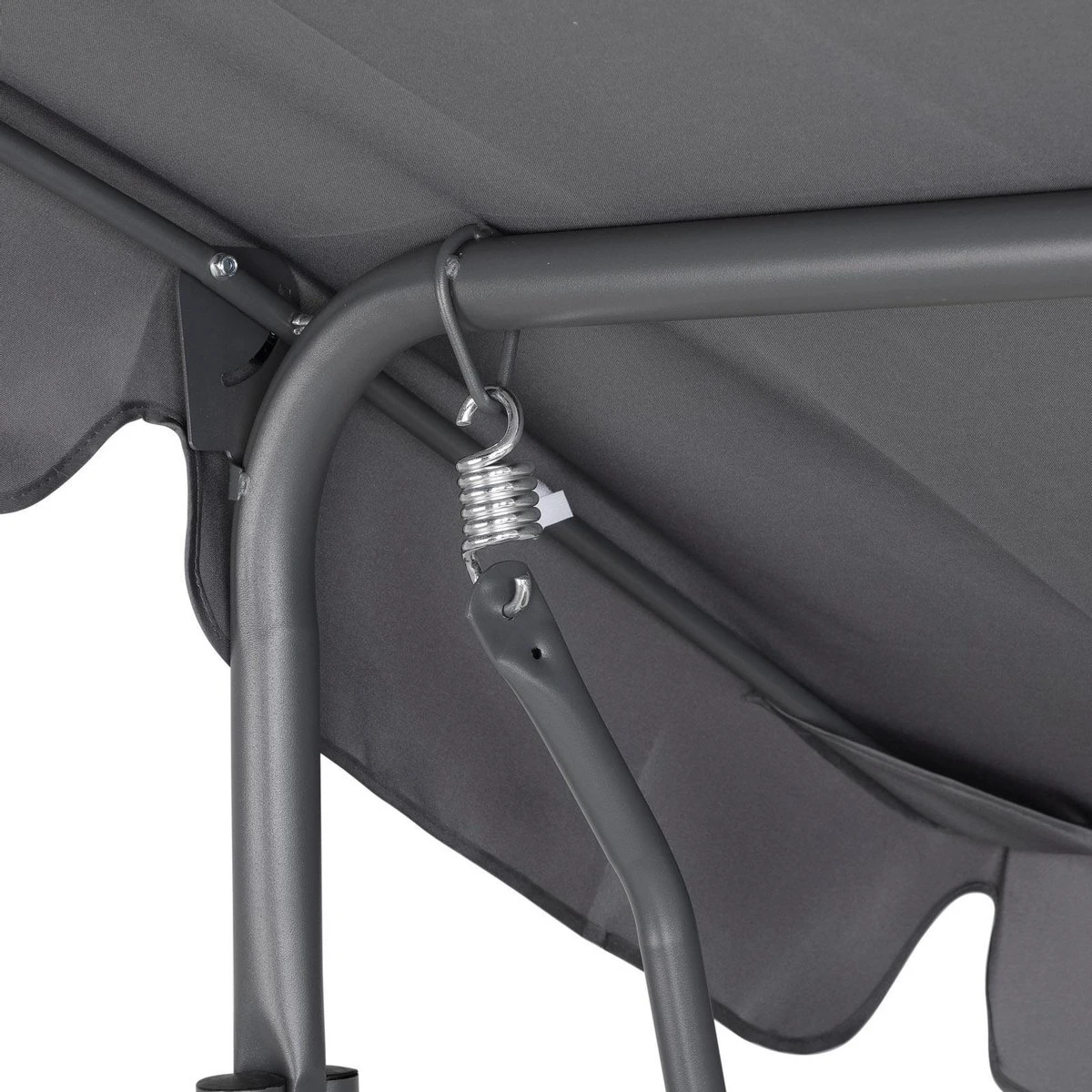 Merkloos Casaria Hollywood Schommel - Antraciet - Incl. Zonnekap 5 Merkloos Casaria Hollywood Schommel - Antraciet - Incl. Zonnekap - Afbeelding 5