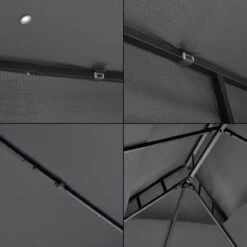 Paviljoen Lanciano Partytent 4x3x2,65 Cm Donkergrijs 9 Paviljoen Lanciano Partytent 4x3x2,65 Cm Donkergrijs -Fijne Tuinmeubelwinkel 1200x1200 819