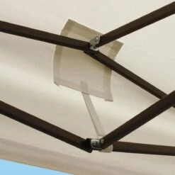 LifeGoods Partytent - 3x3 M - Zijwanden - Easy Up - Opvouwbaar - Waterdicht - Draagtas Met Wieltjes - Beige -Fijne Tuinmeubelwinkel 1200x1200 833