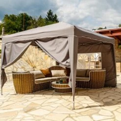 Easy Up Partytent - Partytent - Paviljoen - Partytent Opvouwbaar - Partytent 3x3 - Partytent Met Zijwanden - Inclusief Trolley - Waterdicht - UV 50+ Bescherming - Met Ramen - 16 Kg - Staal - Antraciet - 300 X 300 Cm 10 Easy Up Partytent - Partytent - Paviljoen - Partytent Opvouwbaar - Partytent 3x3 - Partytent Met Zijwanden - Inclusief Trolley - Waterdicht - UV 50+ Bescherming - Met Ramen - 16 Kg - Staal - Antraciet - 300 X 300 Cm -Fijne Tuinmeubelwinkel 1200x1200 834