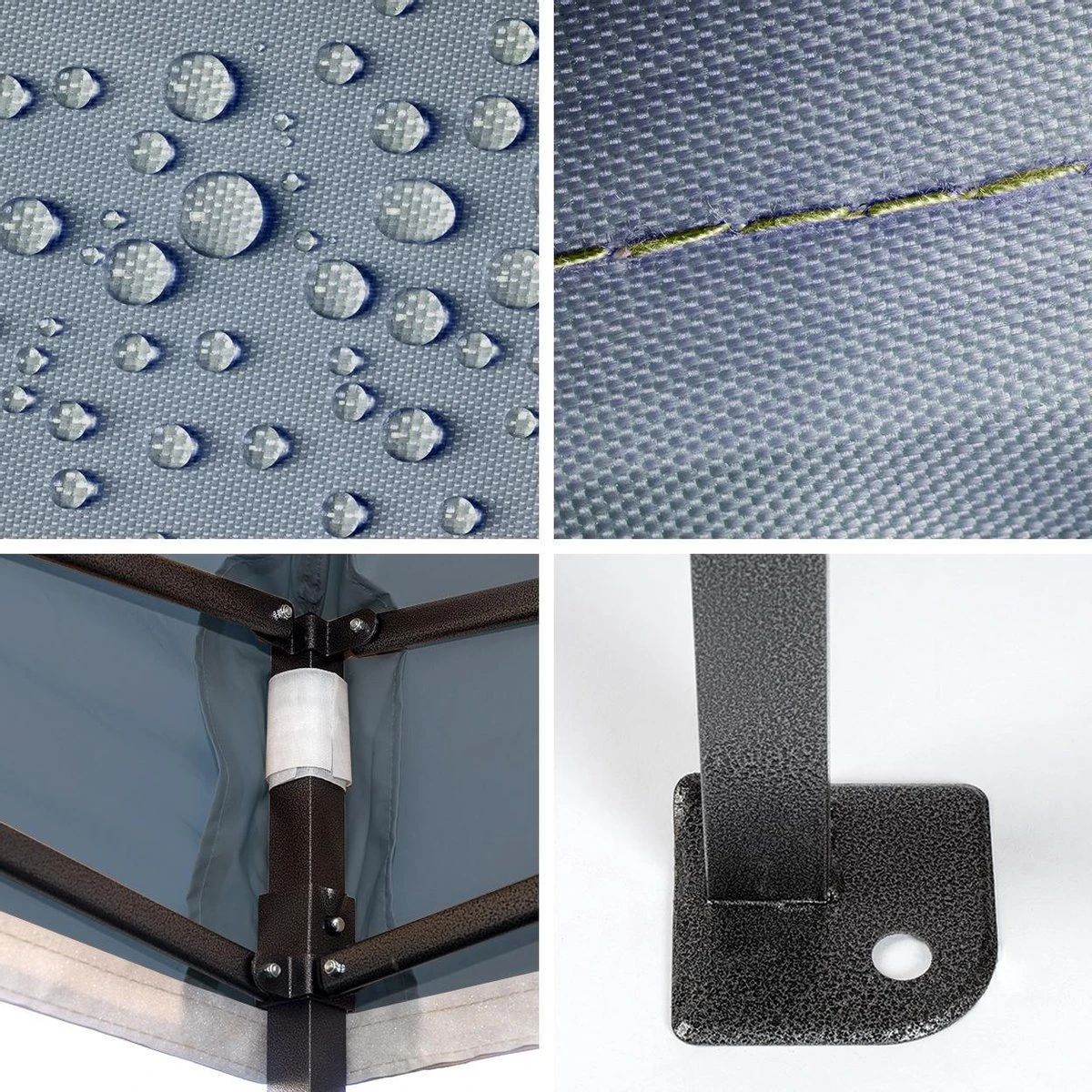 LifeGoods Partytent - 3x3 M - Easy Up - Opvouwbaar - Waterdicht - Draagtas Met Wieltjes - Donkerblauw 8 LifeGoods Partytent - 3x3 M - Easy Up - Opvouwbaar - Waterdicht - Draagtas Met Wieltjes - Donkerblauw - Afbeelding 8