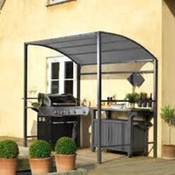 Merkloos Barbecue Overkapping Afm. 233 X 145 Cm Zwart -Fijne Tuinmeubelwinkel 1200x1200 851